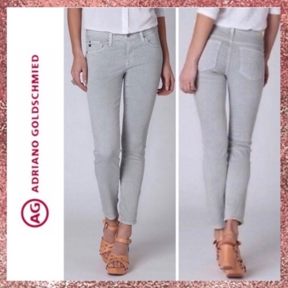 AG Adriano Goldschmied Stevie Polka Dot Jeans 28 6